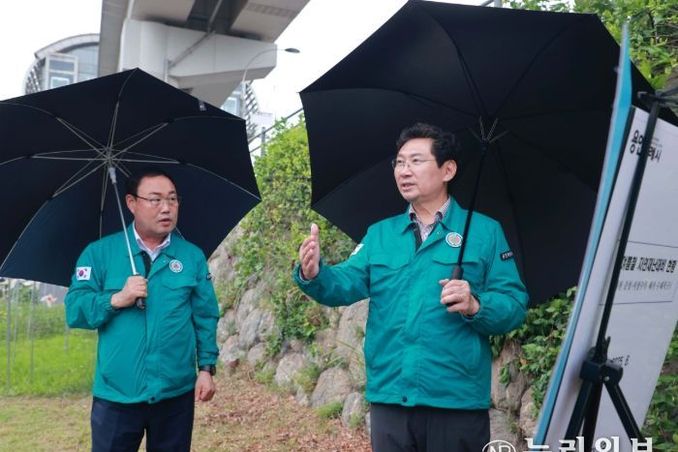이상일 용인특례시장, 여름철 재난대비 현장 점검