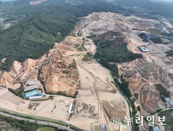 용인 반도체클러스터 조성 공사 현장 전경