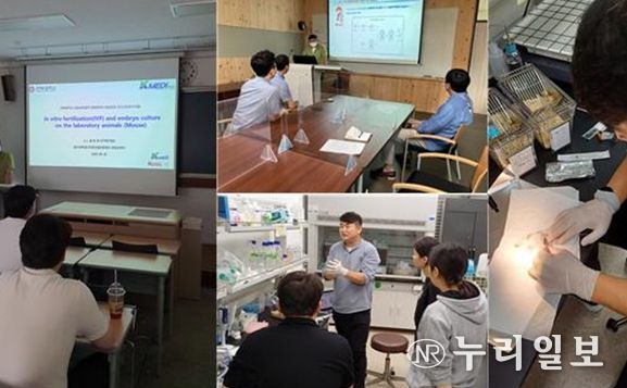 전임상센터 설동원 연구원과 전북대학교 생명과학과 대학원생