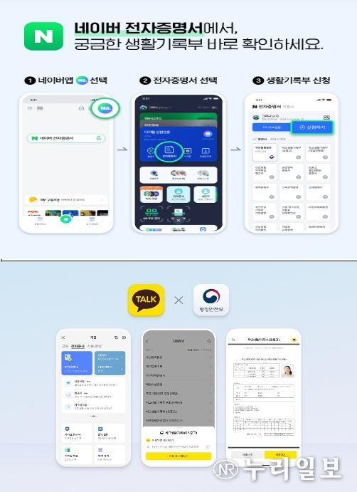 네이버, 카카오톡에서 학교생활기록부 발급 방법