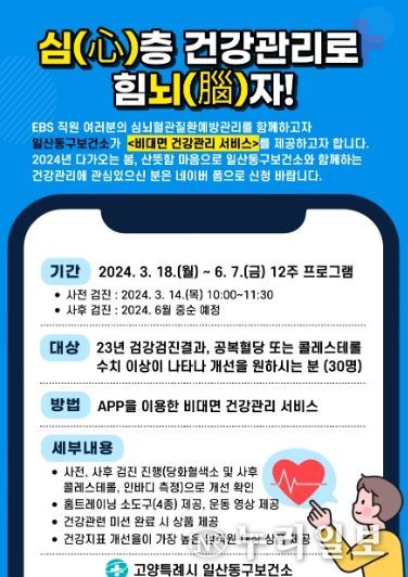 ‘심(心)층 건강관리로 힘뇌(腦)자!’홍보문