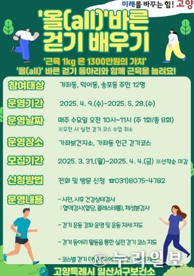 ‘올(all)바른 걷기 배우기’홍보문