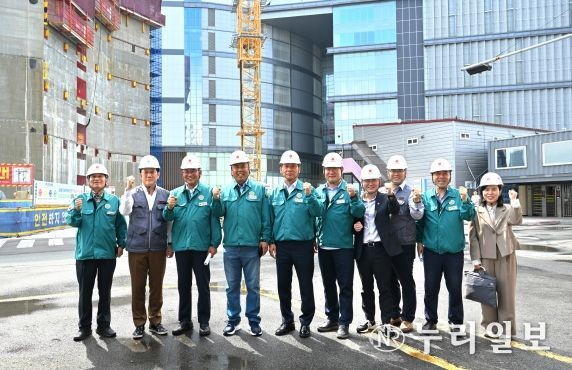 부산롯데타워 건설현장 점검