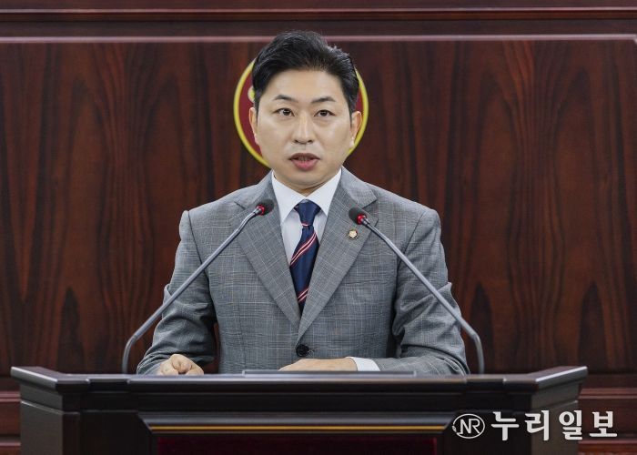 김종복 의원 5분 발언 모습