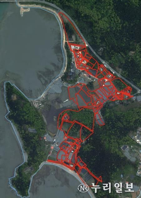 대부남동 한사위2지구 위치도