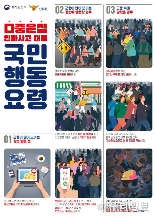 다중운집인파사고 대비 국민행동요령