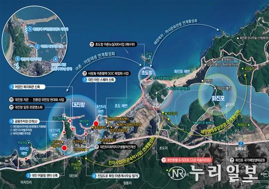 고성 대진항 사업계획도