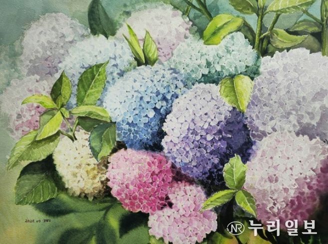 붓끝에서 피어난 평생학습, ‘꿈나무 수채화 동아리전’ 개최