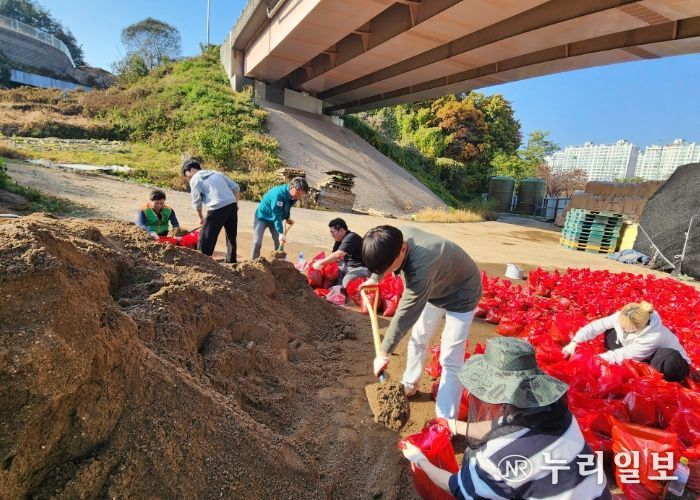 남양주시 오남읍, 마을안길·언덕길에 제설용 모래주머니 1,300개 배치