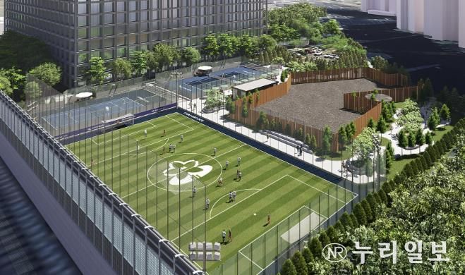 정자동 제설차량기지 체육시설 조감도