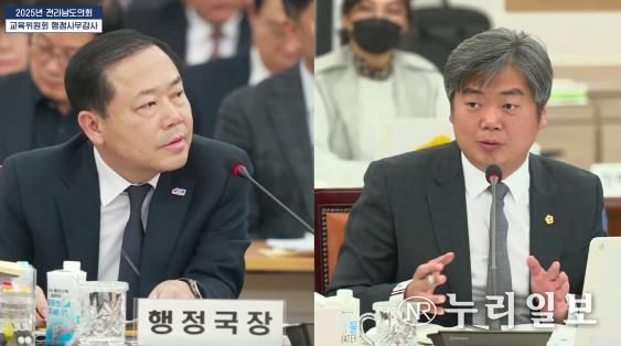 행정사무감사 중인 박원종 전남도의원