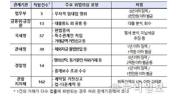 외국인 주택 이상거래 기획조사 결과