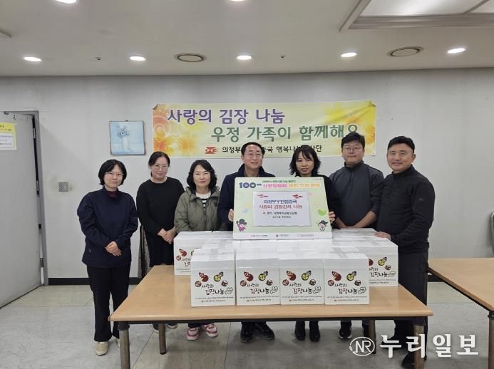 의정부시 송산1동, 의정부 우편집중국 김장김치 기부