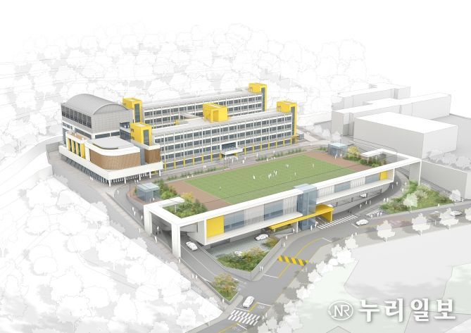 경북교육청, 도송중학교 학교복합시설 설계 공모 당선작 선정
