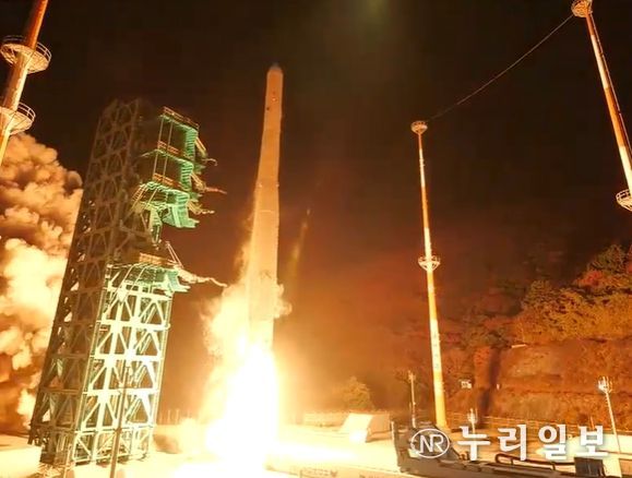 누리호 4차 발사(KTV방송화면 캡춰)