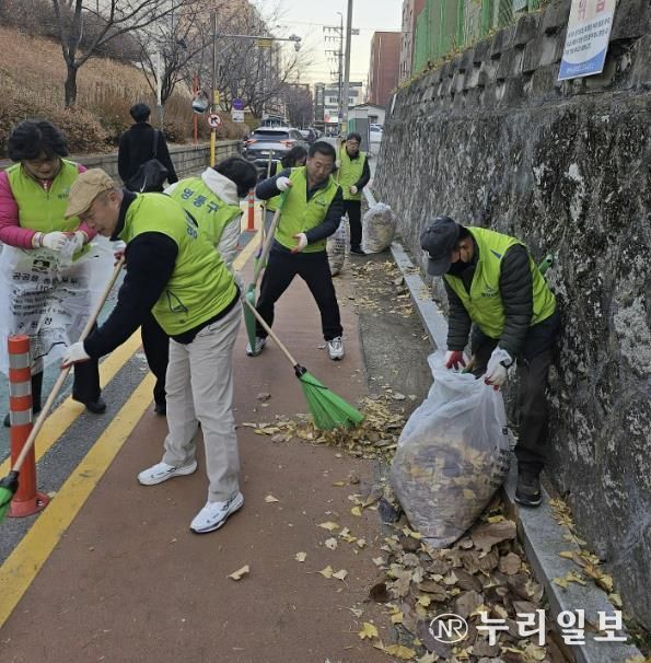 수원시 영통구 자유총연맹 매탄4동 위원회 가을맞이 낙엽청소!!