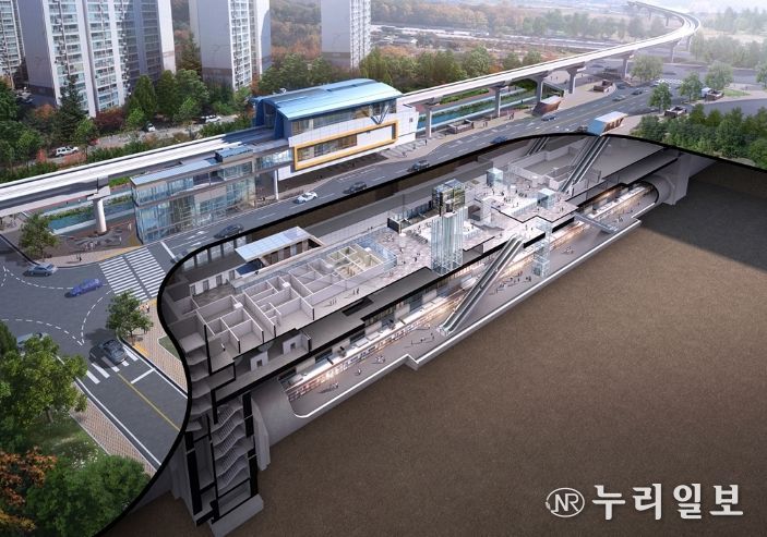 7호선 탑석역 조감도