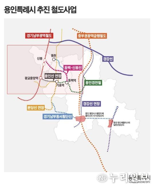 용인특례시 추진 철도사업