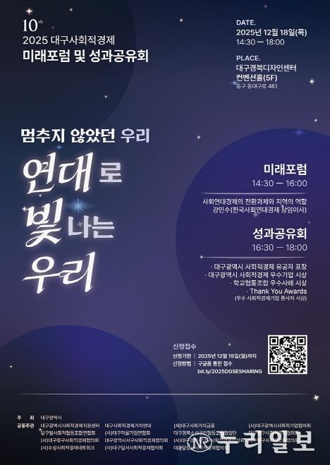 2025년 대구사회적경제 성과공유회 포스터