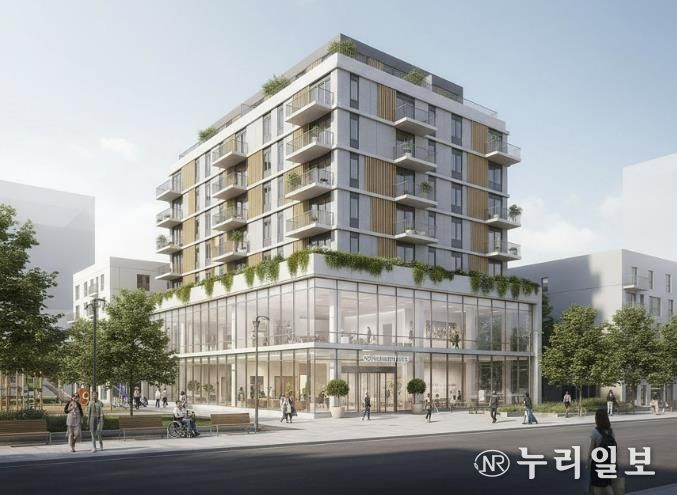 성남시 중원구 하대원동 15번지 일원에 건립하는 고령자 복지주택 조감도