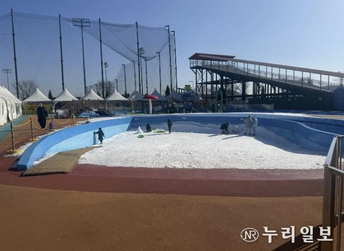 월곶에코피아 썰매장 전경