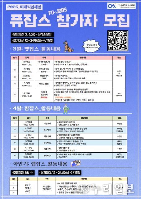 안성시, 미래유망산업 직업체험프로그램 ‘퓨잡스’ 참가자 모집