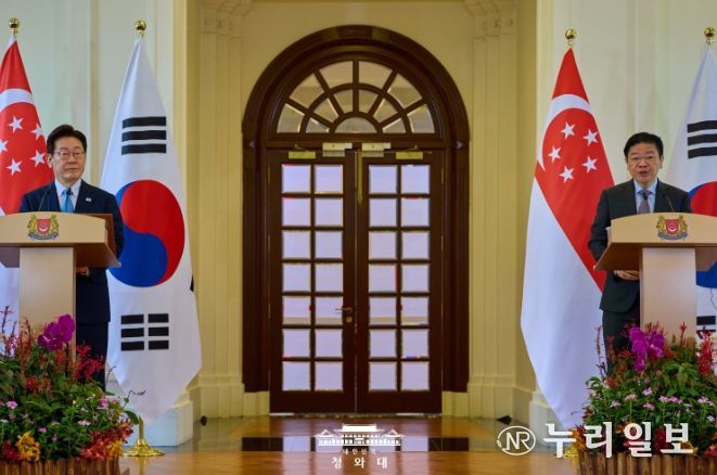 한-싱가포르 공동언론발표(청와대)