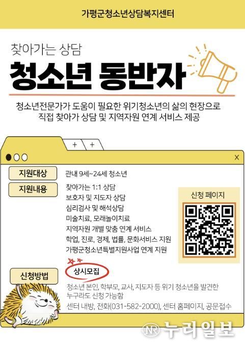 가평군청소년상담복지센터, 전문 상담 프로그램 운영