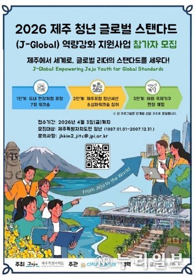 2026년 제주청년 글로벌스탠다드 역량강화 프로그램 모집 포스터