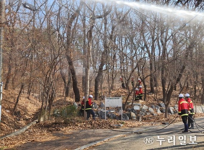 안성시, 산불 대응 유관기관 합동 소방훈련 실시