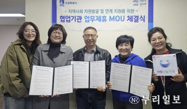 수원시 팔달구 우만2동 지역사회보장협의체, 대흥떡방앗간과 업무협약(MOU) 체결