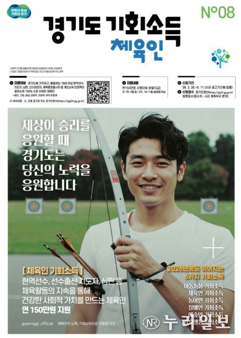 안성시, 체육인 기회소득 4월 1일부터 접수 시작