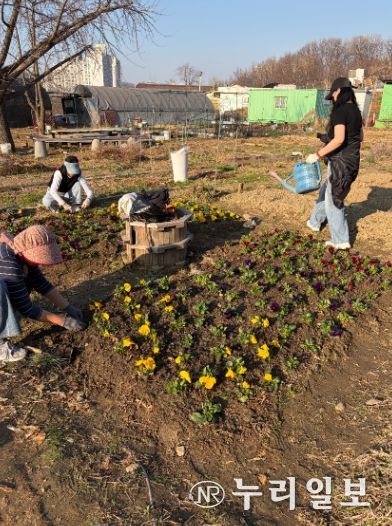 광명시 광명5동 청소년지도협의회는 지난 28일 다가오는 식목일을 기념해 위원들과 함께 봄꽃 심기 행사를 진행했다.