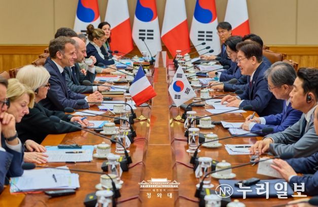 한·프랑스 정상회담 확대회담(청와대)
