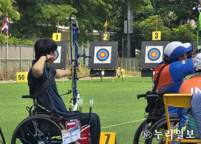 장애인양궁단 함태진 선수, 세계 장애인 양궁 시리즈에서 '금메달' 획득