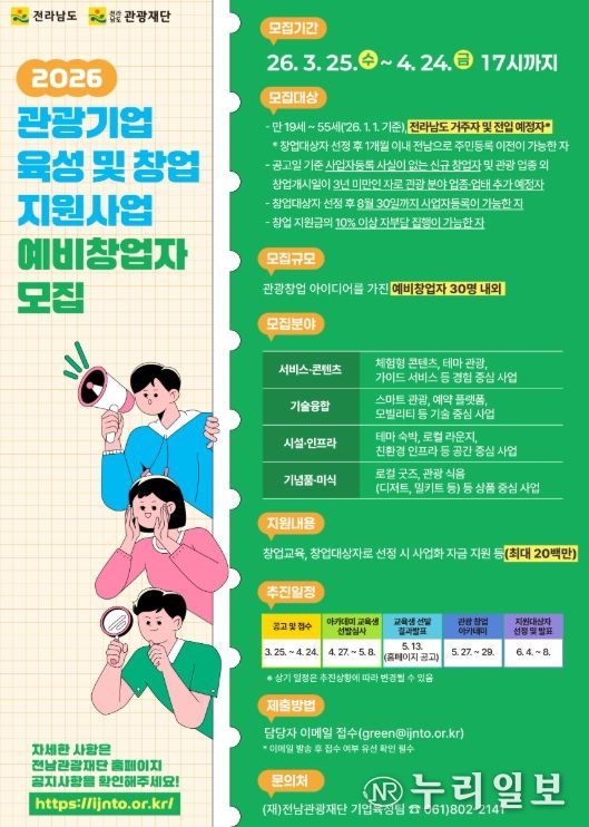 관광기업 예비창업자 홍보물