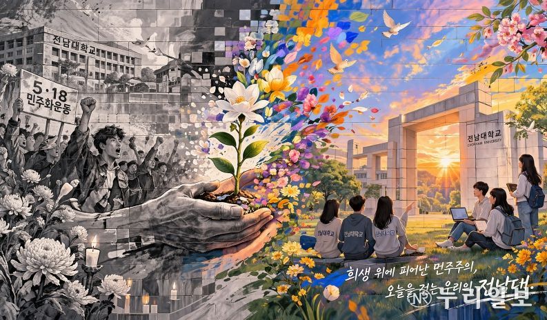 전남대, ‘생성형AI 벽화’로 5·18 기억 잇다